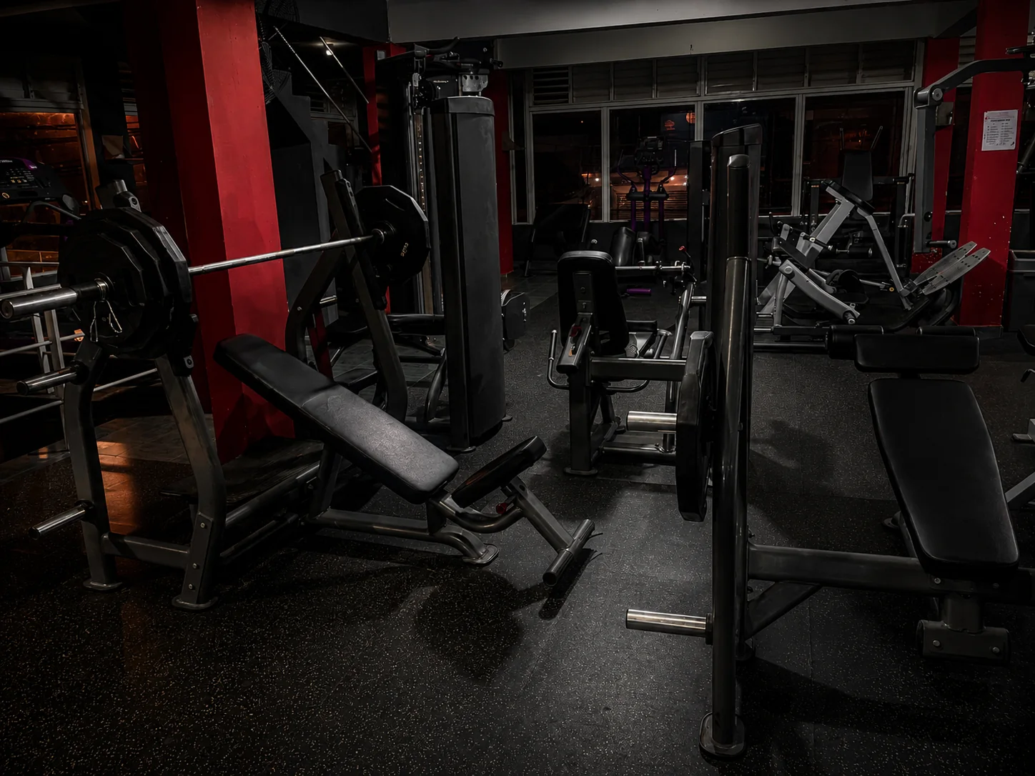 Vista interior del gimnasio